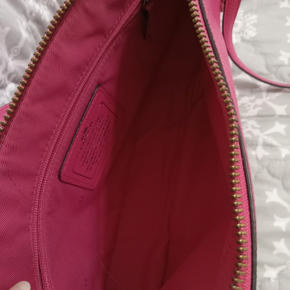 Coach Pink Leather Shoulder Bag - Picture 8 of 8